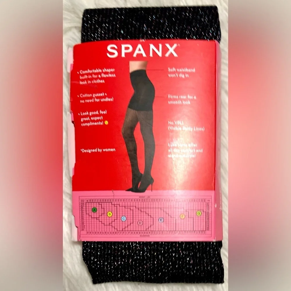 🎸SPANX🎸🔥NWT🔥Tight-End Rainbow Multi-Shine Tights—A